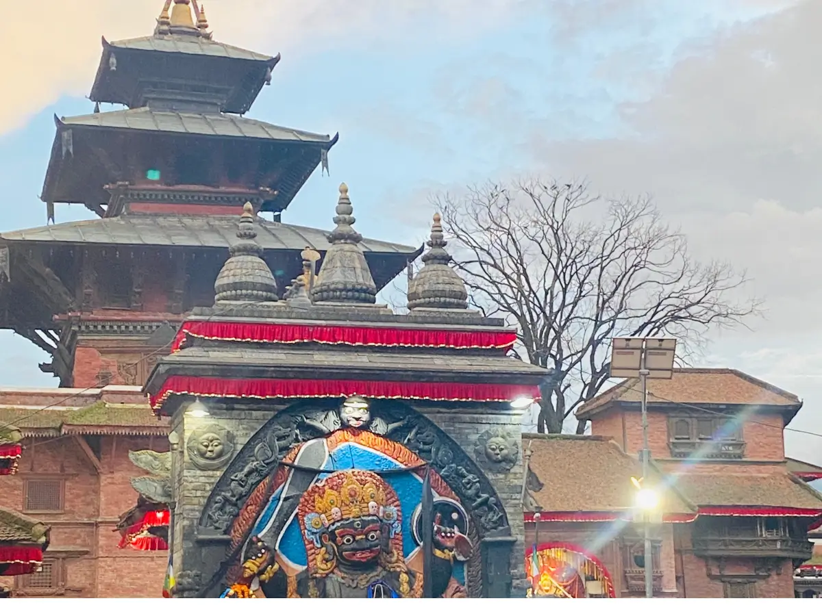 Karl Bhairab ans Surroundings in Kathmandu Durbar Square