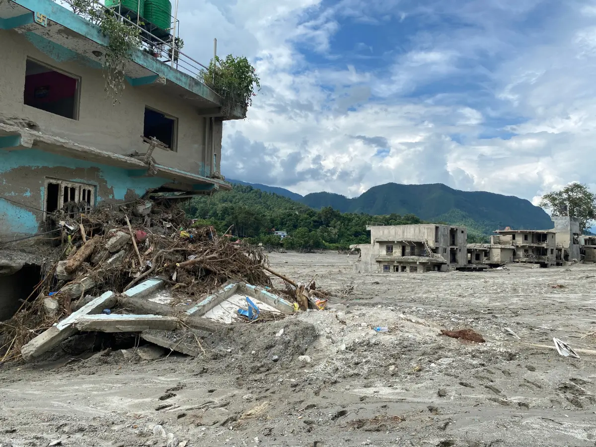 Nuwakot Near Rasuwa of Bhotekoshi Flash Flood